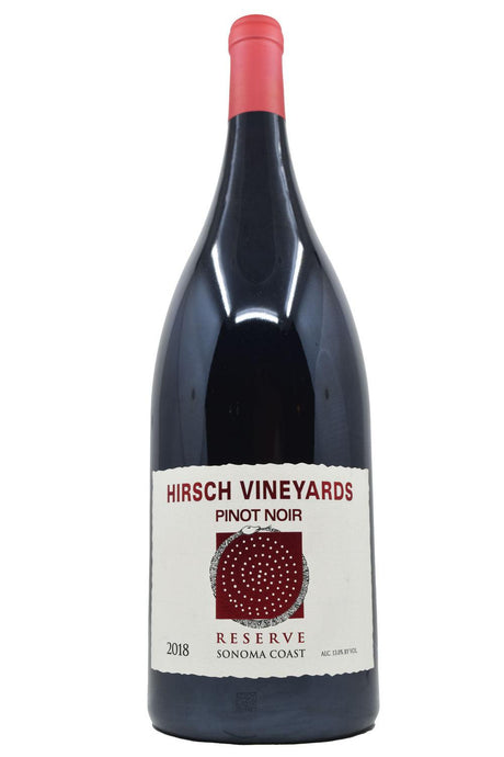 Bottle of Hirsch Vineyards Pinot Noir Reserve 2018 (1.5L)-Red Wine-Flatiron SF