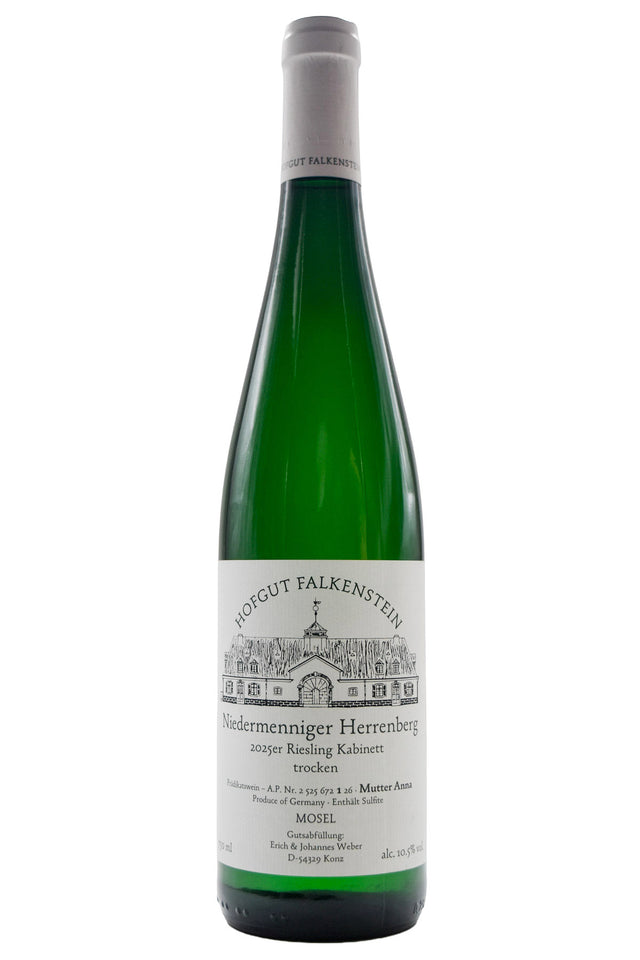 Bottle of Hofgut Falkenstein Riesling Niedermenniger Herrenberg Kabinett Trocken 2025-White Wine-Flatiron SF