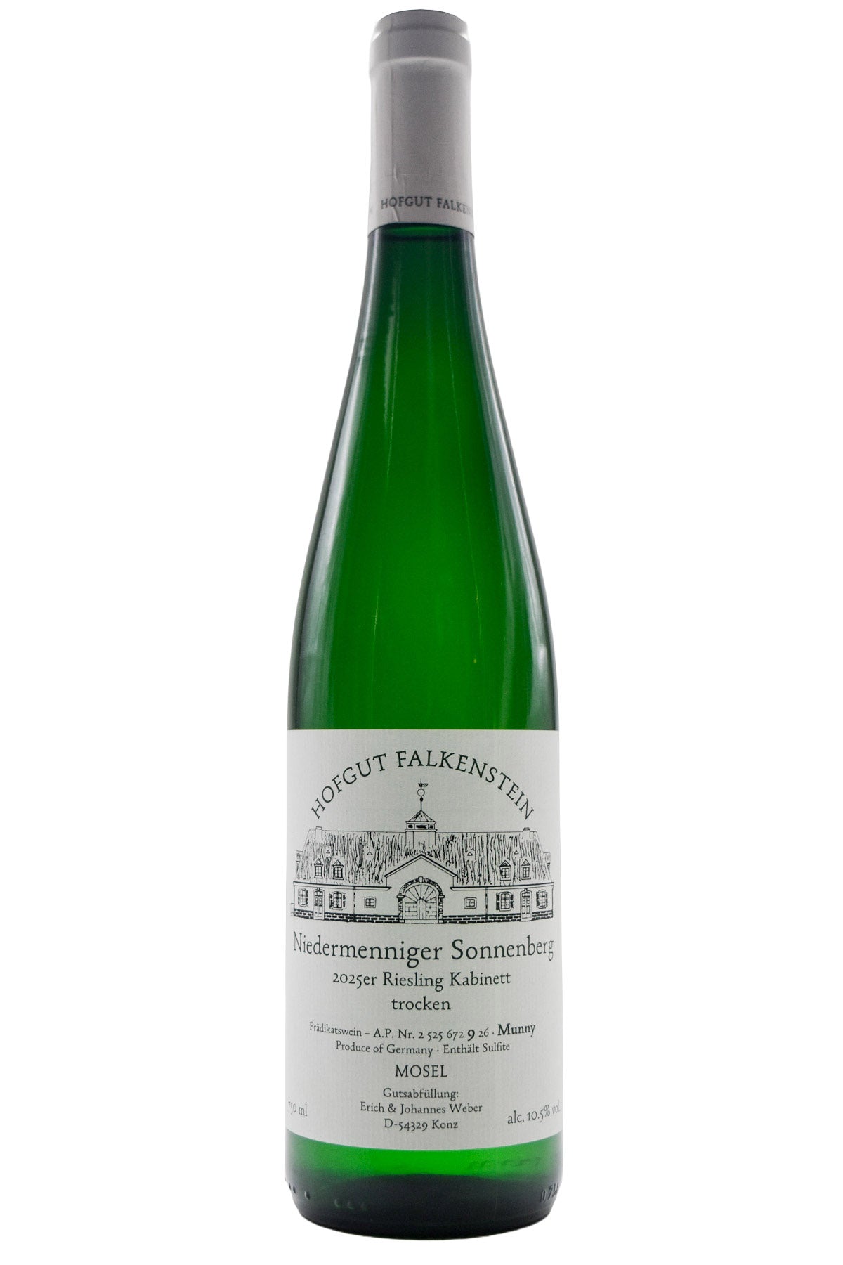 Bottle of Hofgut Falkenstein Riesling Niedermenniger Sonnenberg Kabinett Trocken 2025-White Wine-Flatiron SF