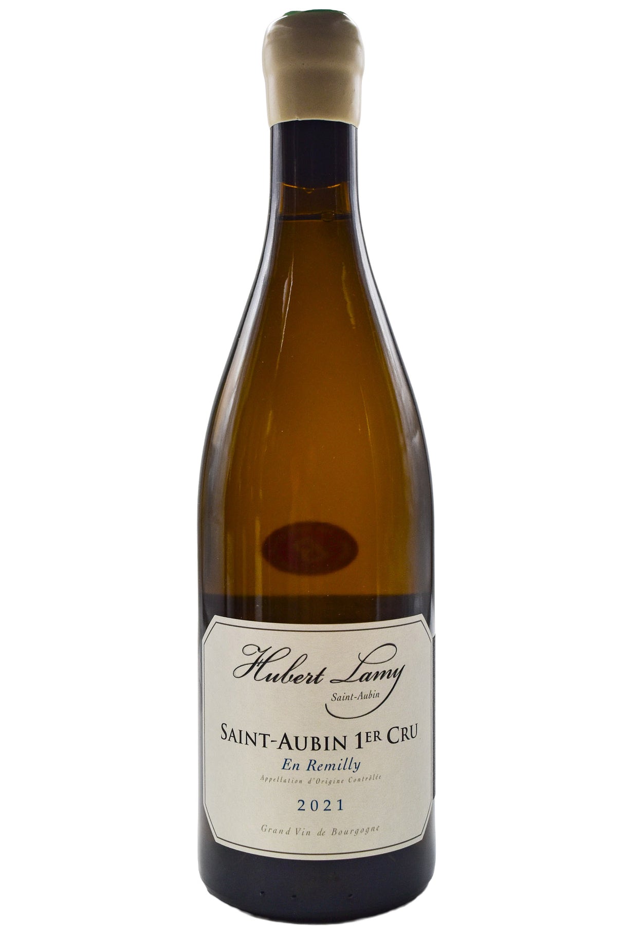 Bottle of Hubert Lamy Saint Aubin 1er Cru En Remilly 2021 [NET]-White Wine-Flatiron SF