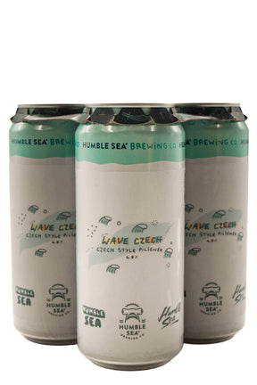 Bottle of Humble Sea Brewing Co. Wave Czech Style Pilsener 4pk (16oz)-Beer-Flatiron SF