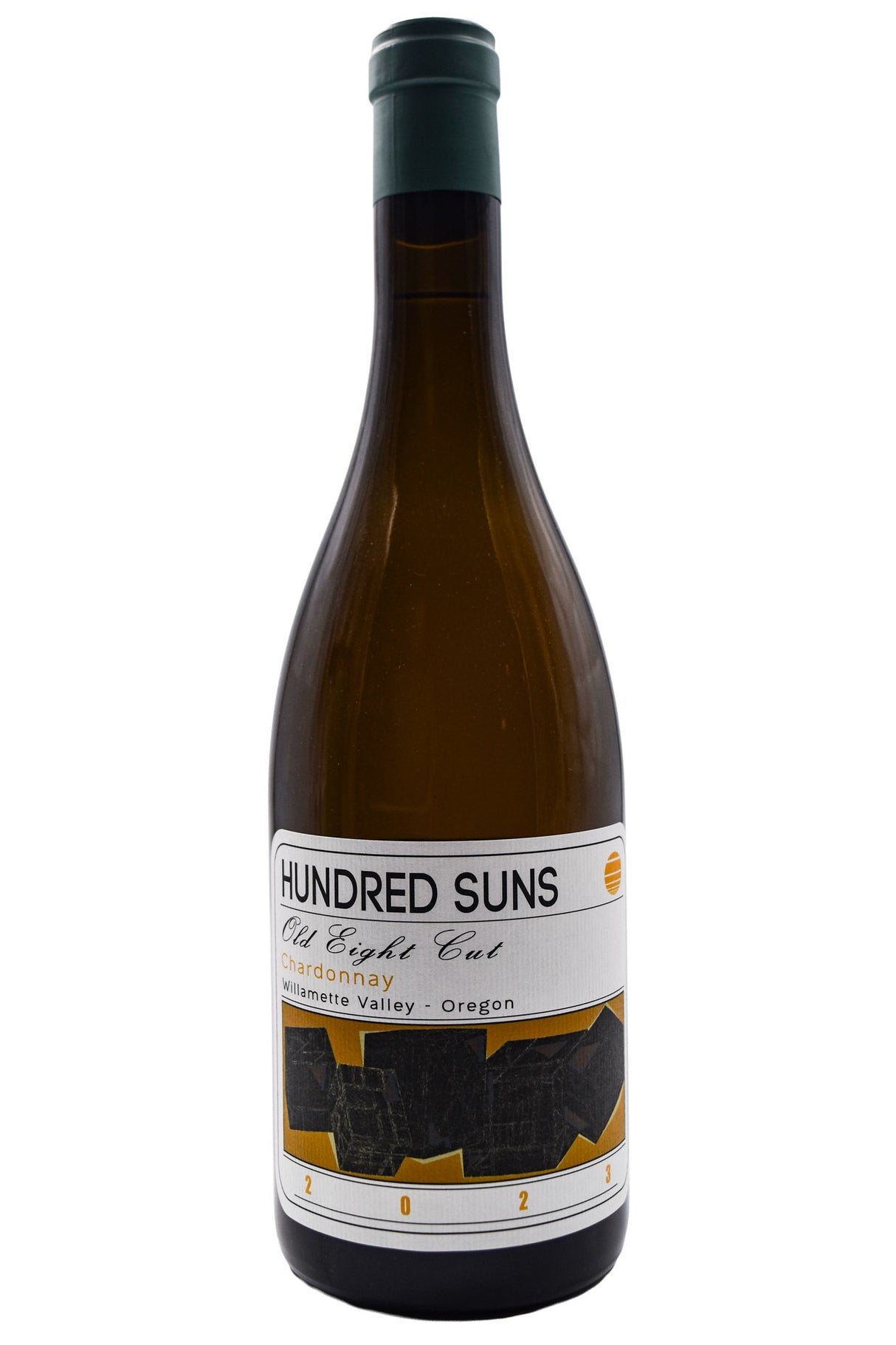 Bottle of Hundred Suns Willamette Valley Chardonnay Old Eight Cut 2023-White Wine-Flatiron SF
