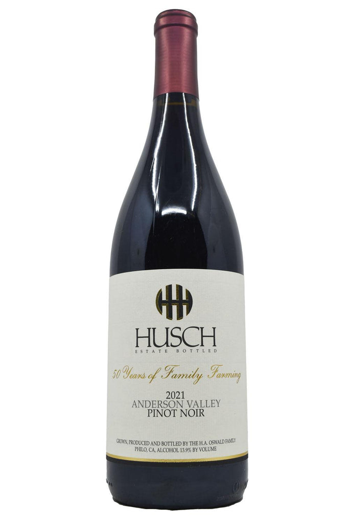 Bottle of Husch Anderson Valley Pinot Noir 2021-Red Wine-Flatiron SF