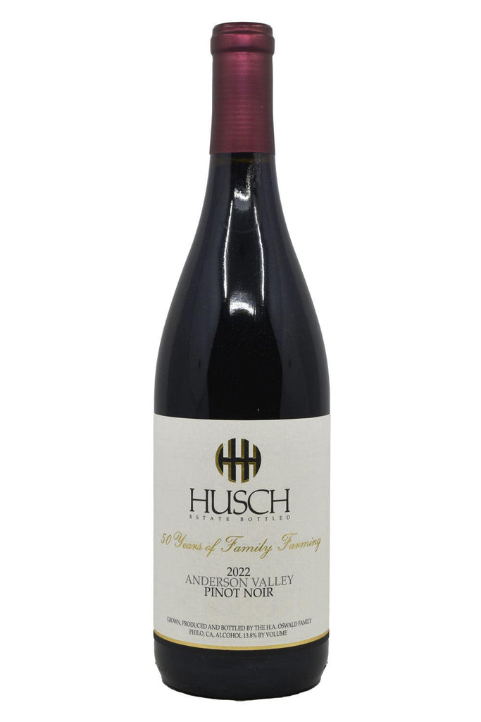 Bottle of Husch Anderson Valley Pinot Noir 2022-Red Wine-Flatiron SF