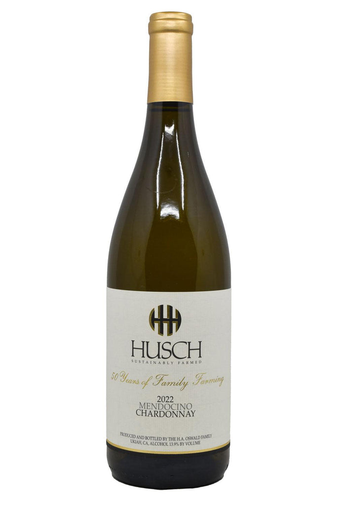 Bottle of Husch Mendocino Chardonnay 2022-White Wine-Flatiron SF