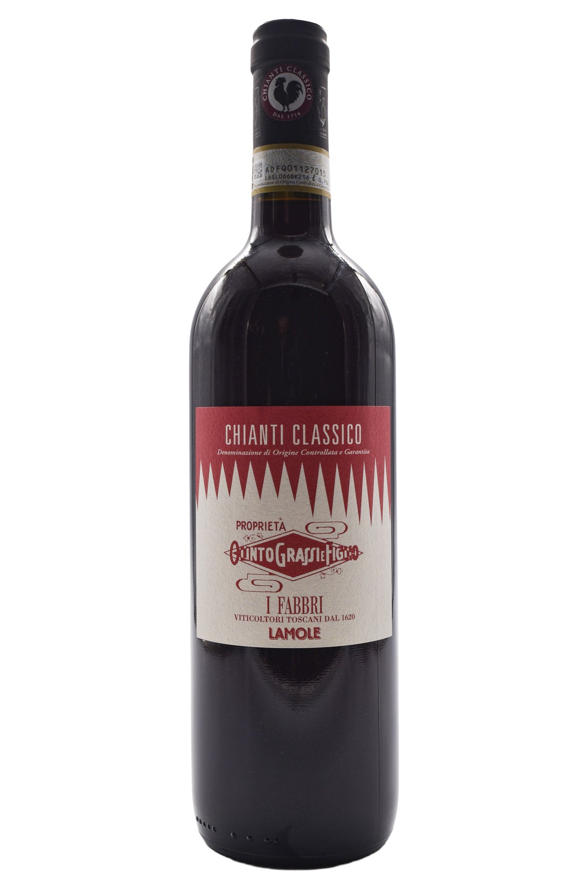 Bottle of I Fabbri Chianti Classico Lamole 2022-Red Wine-Flatiron SF