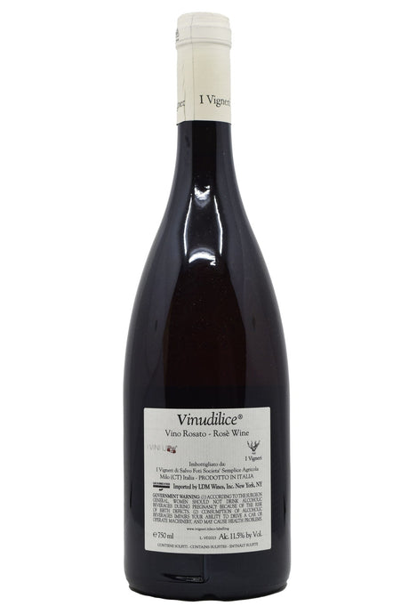 Bottle of I Vigneri di (Salvo Foti) Etna Rosato Vinudilice 2024-Rosé Wine-Flatiron SF