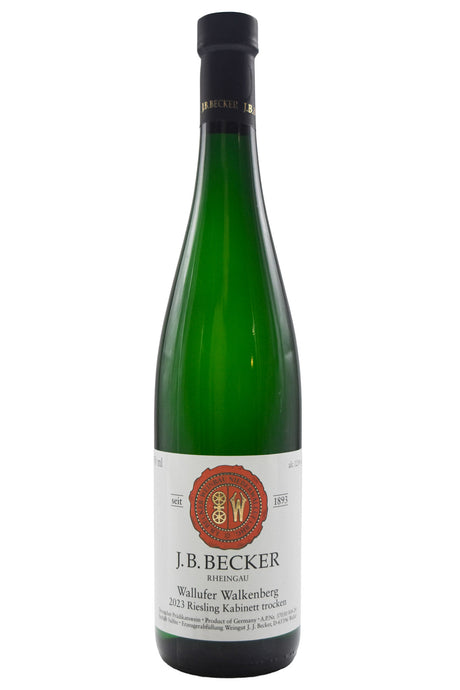 Bottle of J.B. Becker Riesling Kabinett Trocken Wallufer Walkenberg 2023-White Wine-Flatiron SF