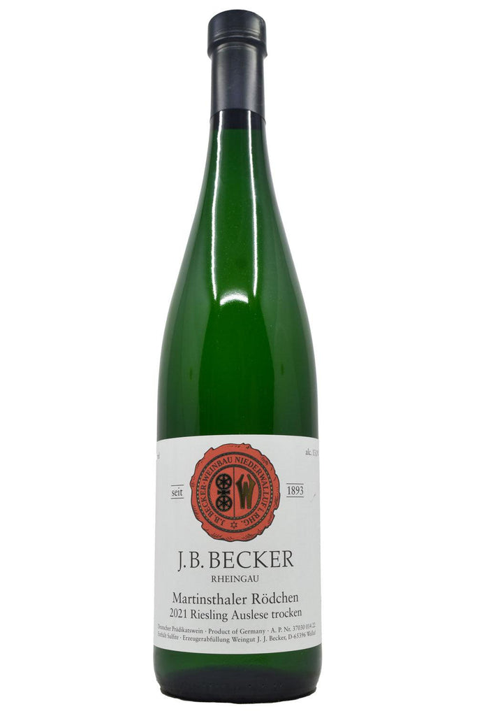 Bottle of J.B. Becker Riesling Martinshaler Rodchen Auslese Trocken 2021-White Wine-Flatiron SF