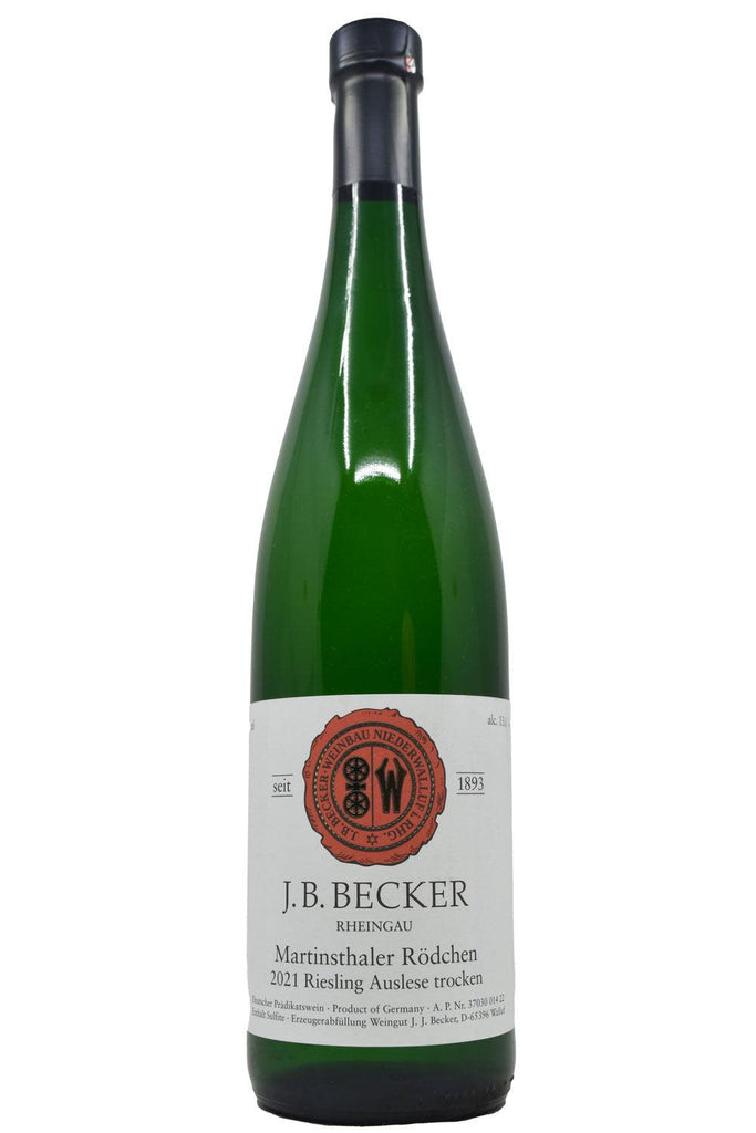 Bottle of J.B. Becker Riesling Rheingau Martinshaler Rodchen Auslese Trocken 2021-White Wine-Flatiron SF