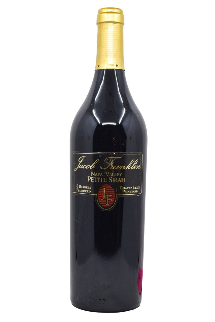 Bottle of Jacob Franklin Napa Valley Petite Sirah Chavez-Leeds Vineyard 2012-Red Wine-Flatiron SF