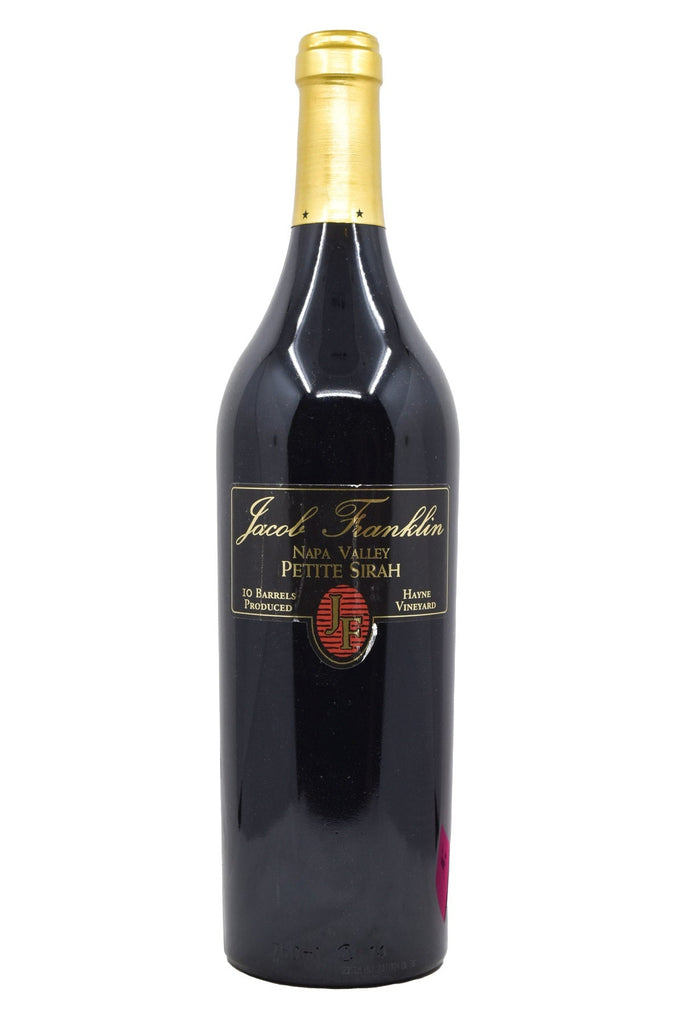 Bottle of Jacob Franklin Napa Valley Petite Sirah Hayne Vineyard 2012-Red Wine-Flatiron SF