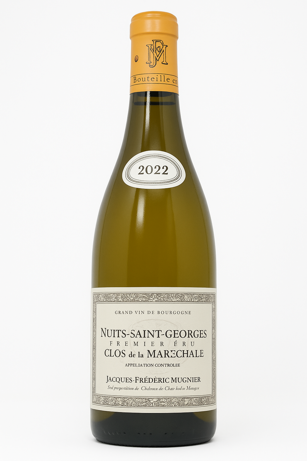 Bottle of Jacques-Frederic Mugnier Nuits-St.-Georges 1er Cru Clos de la Marechale Blanc 2022-White Wine-Flatiron SF