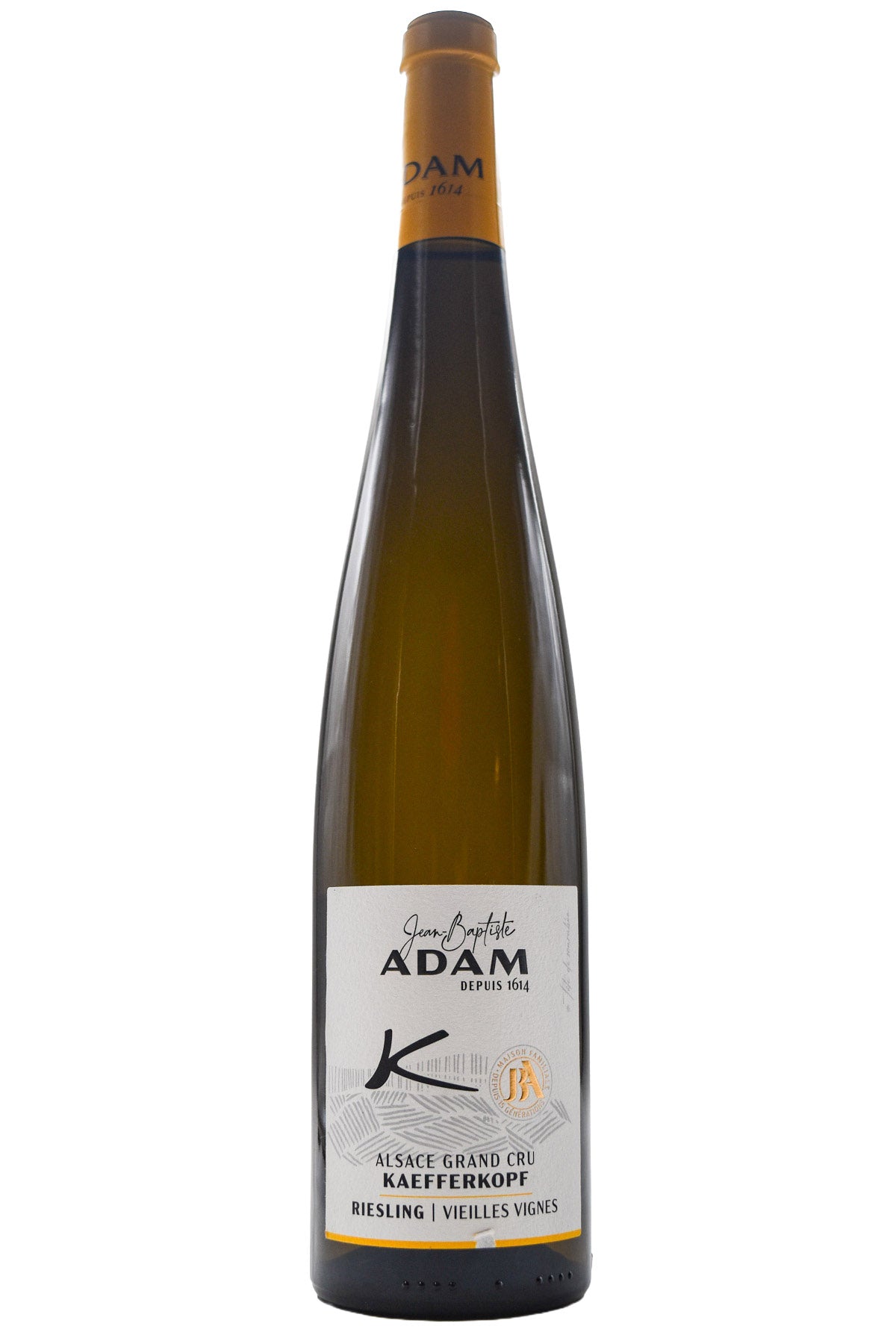 Bottle of Jean-Baptiste Adam Riesling Kaefferkopf Grand Cru Vieilles Vignes 2021-White Wine-Flatiron SF