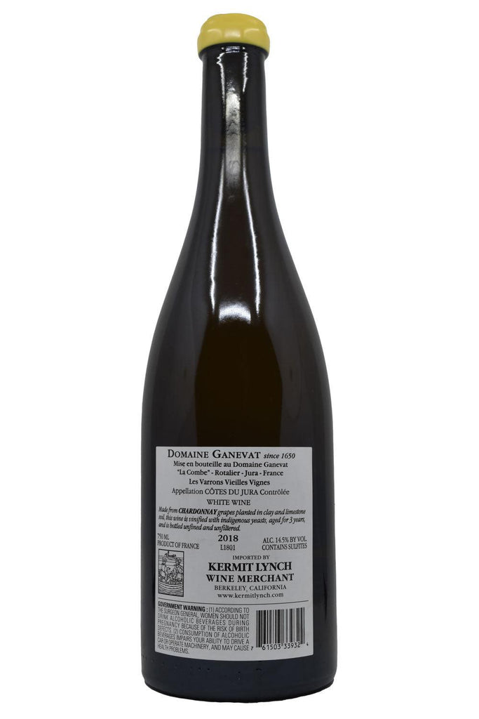 Bottle of Jean-Francois Ganevat Chardonnay Les Varrons V.V. 2018-White Wine-Flatiron SF