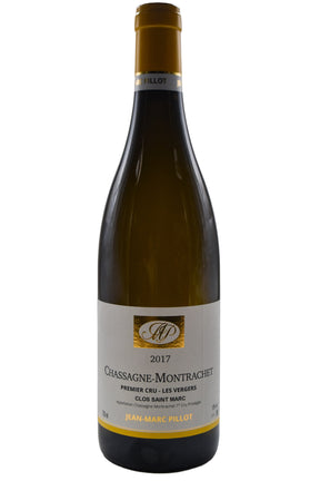 Bottle of Jean-Marc Pillot Chassagne Montrachet 1er Cru Les Vergers Clos Saint Marc 2017 [NET]-White Wine-Flatiron SF