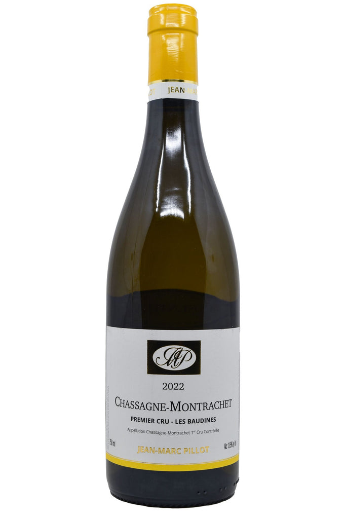 Bottle of Jean-Marc Pillot Chassagne-Montrachet Blanc 1er Cru Les Baudines 2022-White Wine-Flatiron SF