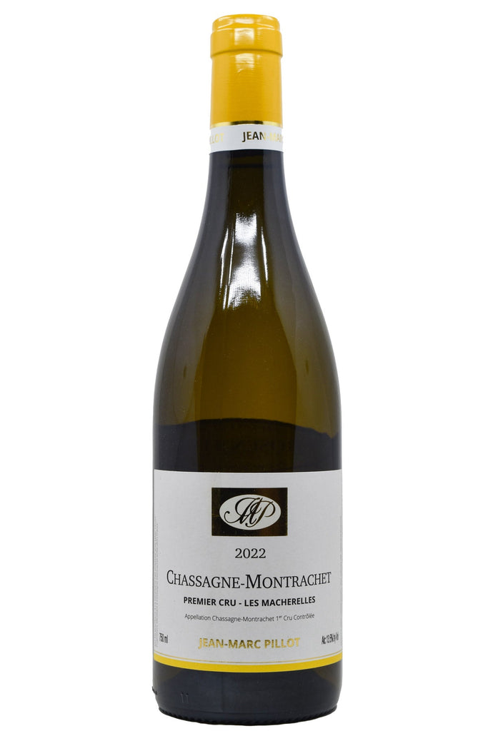 Bottle of Jean-Marc Pillot Chassagne-Montrachet Blanc 1er Cru Les Macherelles 2022-White Wine-Flatiron SF