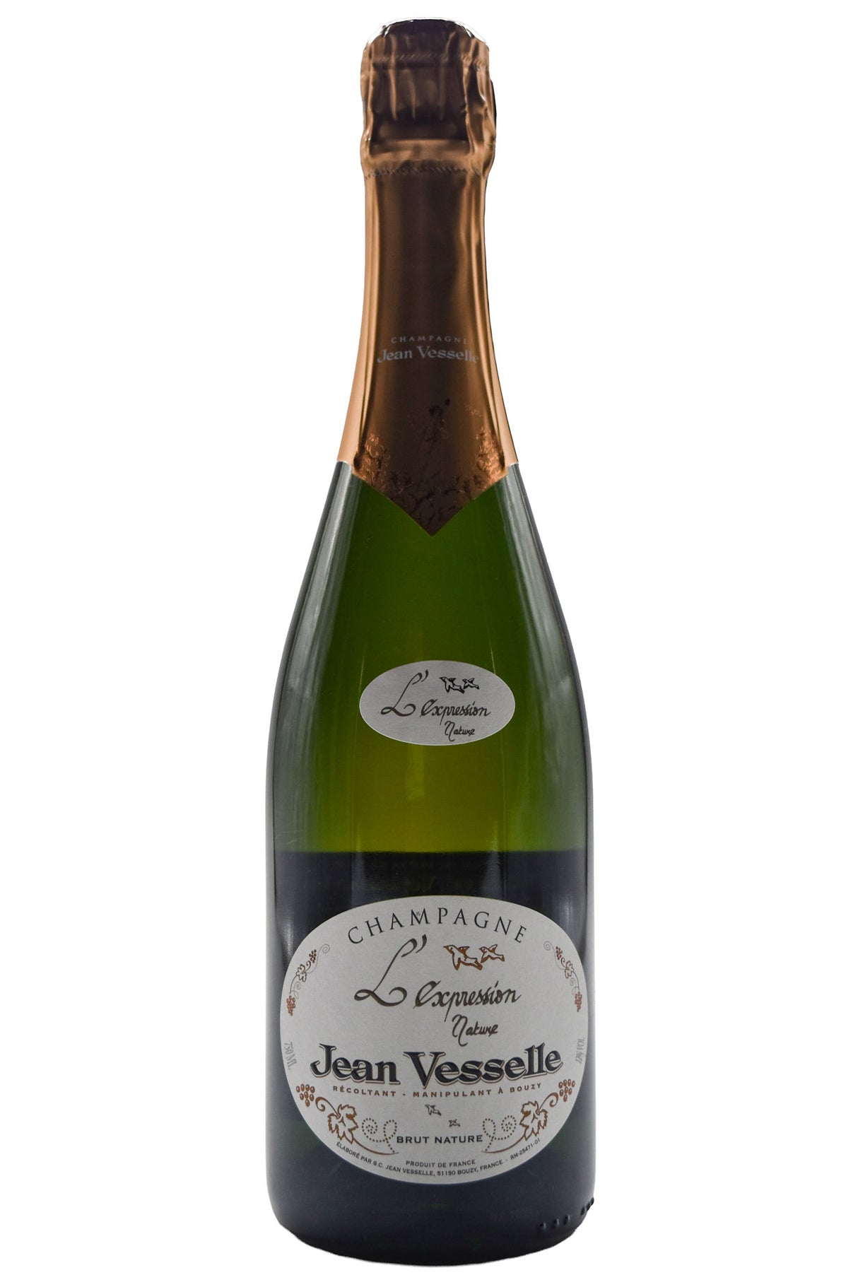 Bottle of Jean Vesselle Champagne Non Dose L’Expression Nature NV-Sparkling Wine-Flatiron SF