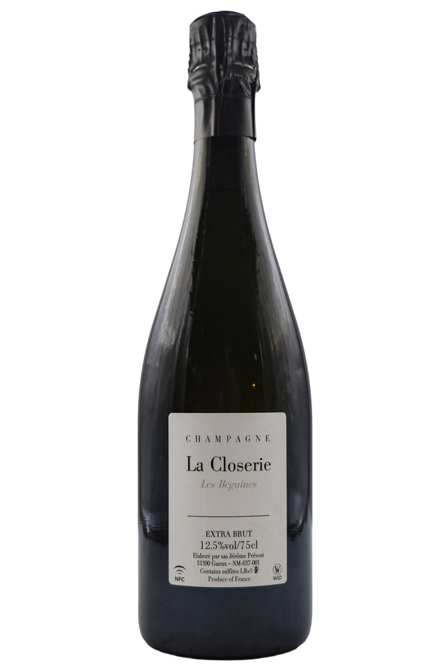 Bottle of Jerome Prevost Champagne Extra Brut La Closerie Les Beguines ['23 Base] NV-Sparkling Wine-Flatiron SF