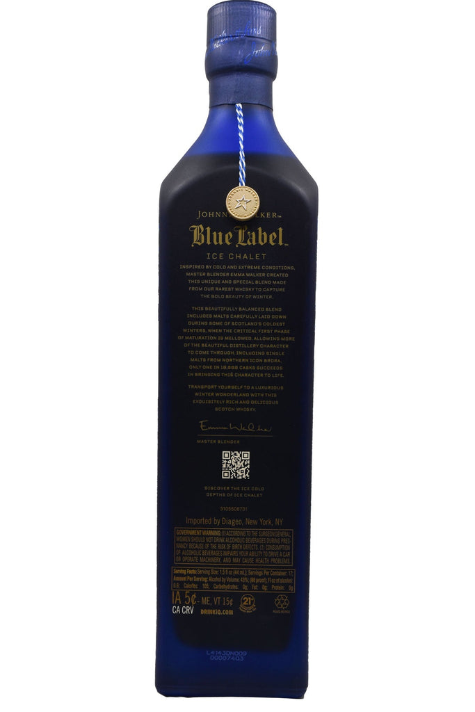 Bottle of Johnnie Walker Blue Label Perfect Moment Ice Chalet Blended Scotch Whisky-Spirits-Flatiron SF