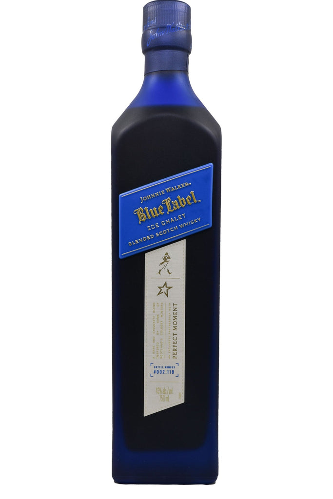 Bottle of Johnnie Walker Blue Label Perfect Moment Ice Chalet Blended Scotch Whisky-Spirits-Flatiron SF