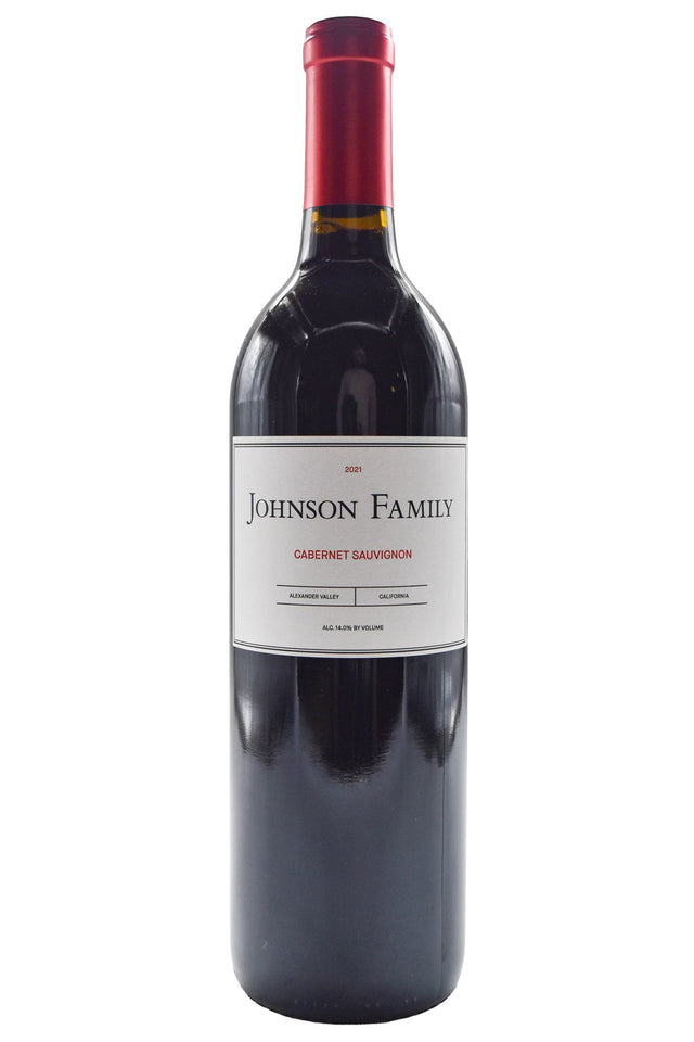 Bottle of Johnson Family Alexander Valley Cabernet Sauvignon 2021-Red Wine-Flatiron SF