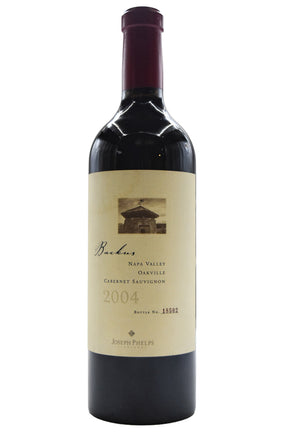 Bottle of Joseph Phelps Cabernet Sauvignon Backus Vineyard 2004-Red Wine-Flatiron SF