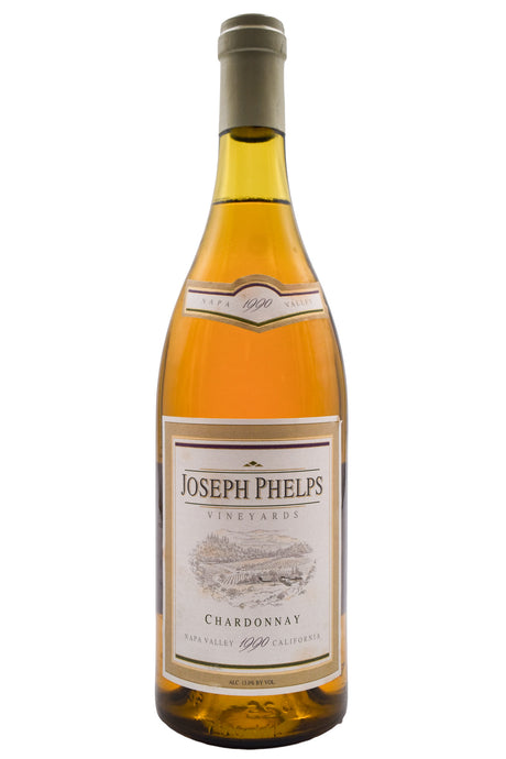 Bottle of Joseph Phelps Chardonnay 1990-White Wine-Flatiron SF
