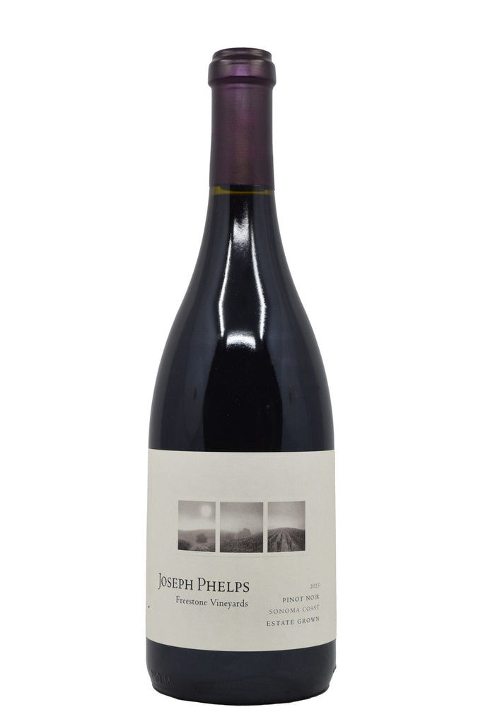 Bottle of Joseph Phelps Sonoma Coast Pinot Noir Freestone Vineyards 2015-Red Wine-Flatiron SF