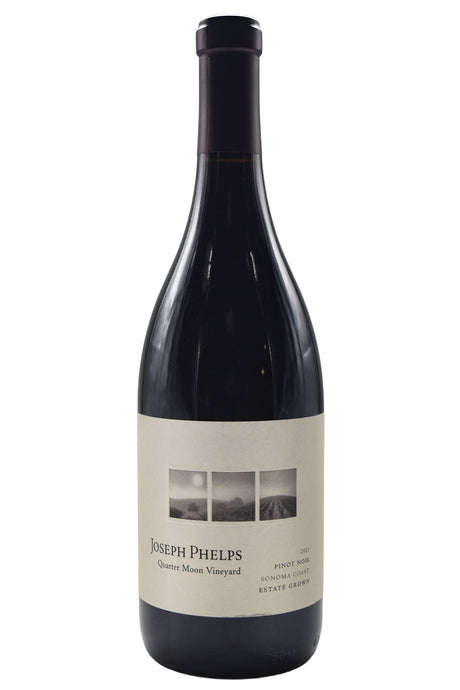 Bottle of Joseph Phelps Sonoma Coast Pinot Noir Quarter Moon Vineyard 2021-Red Wine-Flatiron SF
