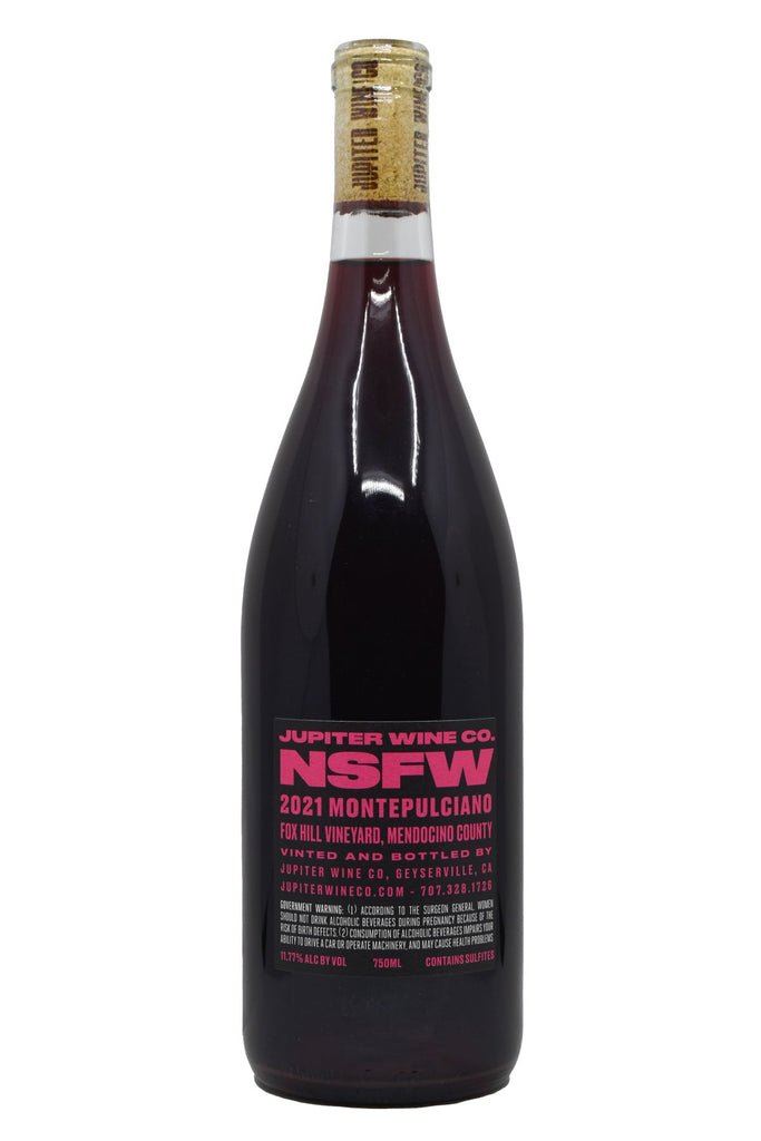 Bottle of Jupiter Wine Co. Montepulciano NSFW 2021-Red Wine-Flatiron SF