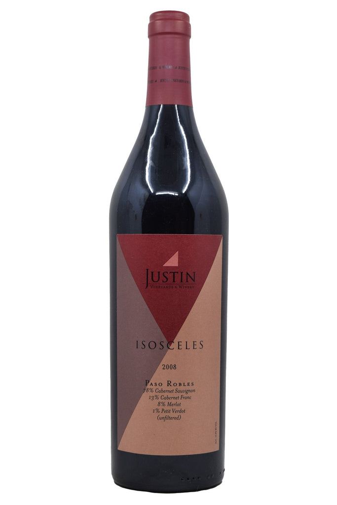 Bottle of Justin Paso Robles Isosceles 2008-Red Wine-Flatiron SF