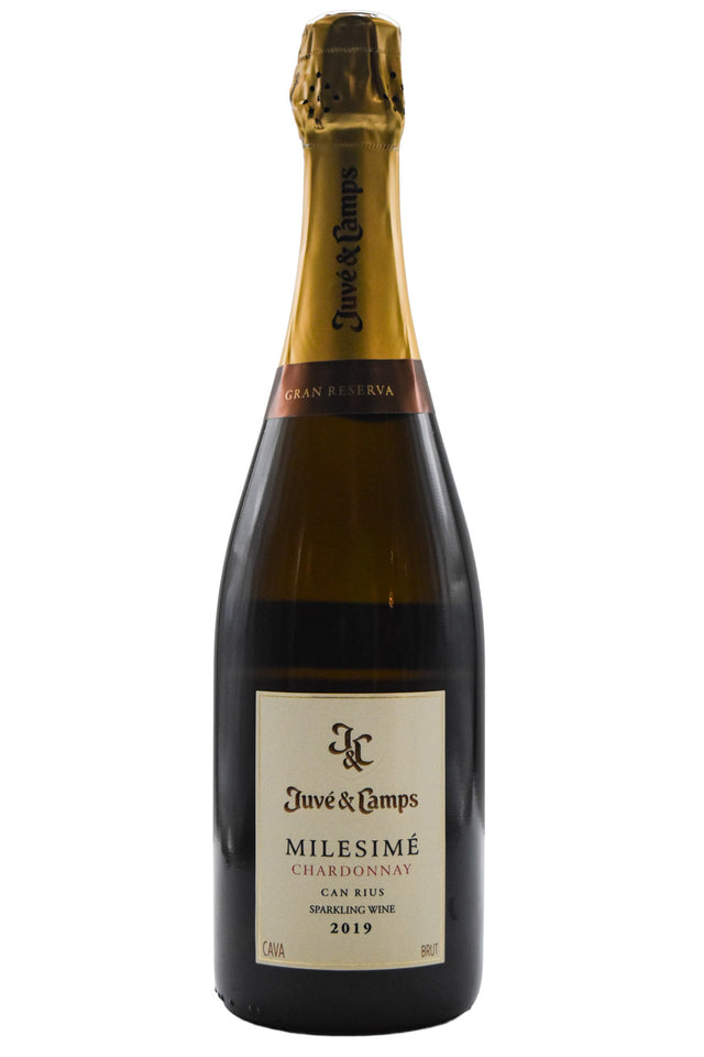 Bottle of Juve & Camps Millesime Chardonnay 2019-Sparkling Wine-Flatiron SF