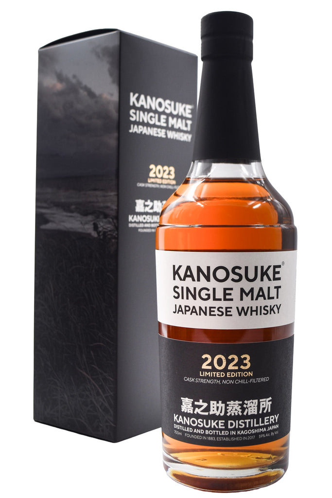 Bottle of Kanosuke Single Malt Japanese Cask Strength Whisky Limited Edition 2023-Spirits-Flatiron SF