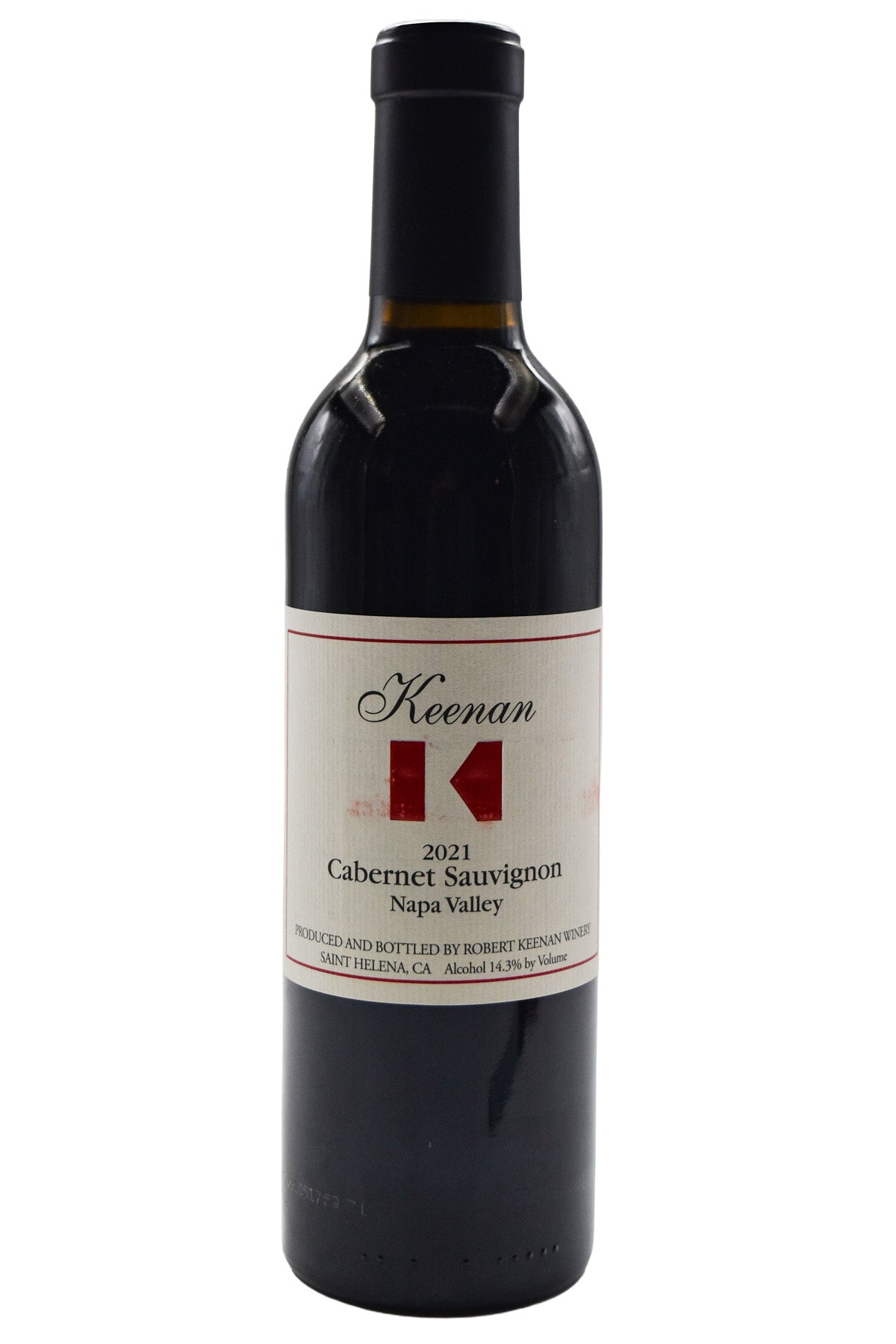 Bottle of Keenan Winery Napa Valley Cabernet Sauvignon 2021 (375ml)-Red Wine-Flatiron SF