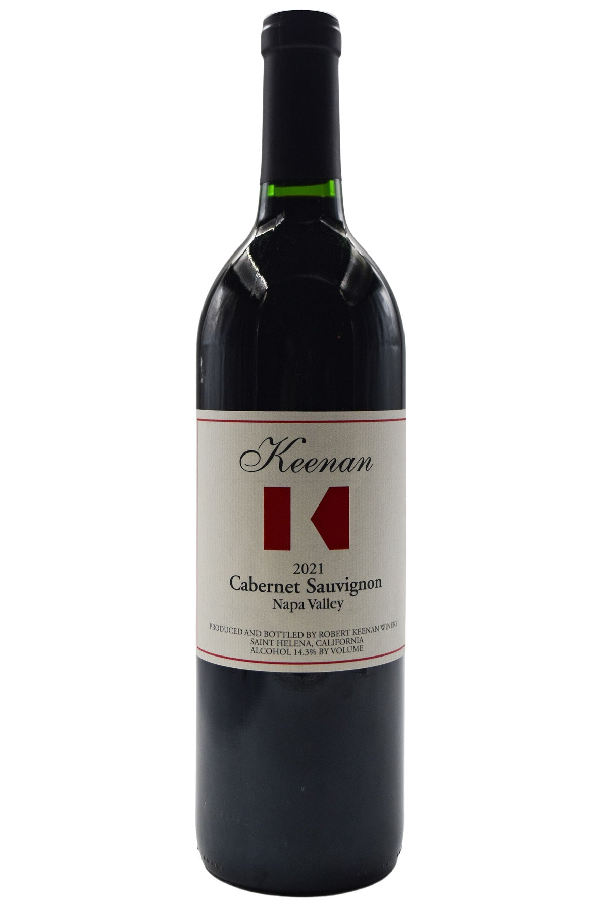 Bottle of Keenan Winery Napa Valley Cabernet Sauvignon 2021-Red Wine-Flatiron SF