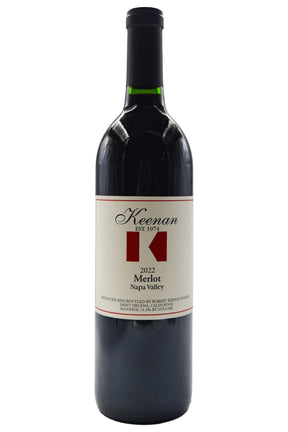 Bottle of Keenan Winery Napa Valley Merlot 2022-Red Wine-Flatiron SF