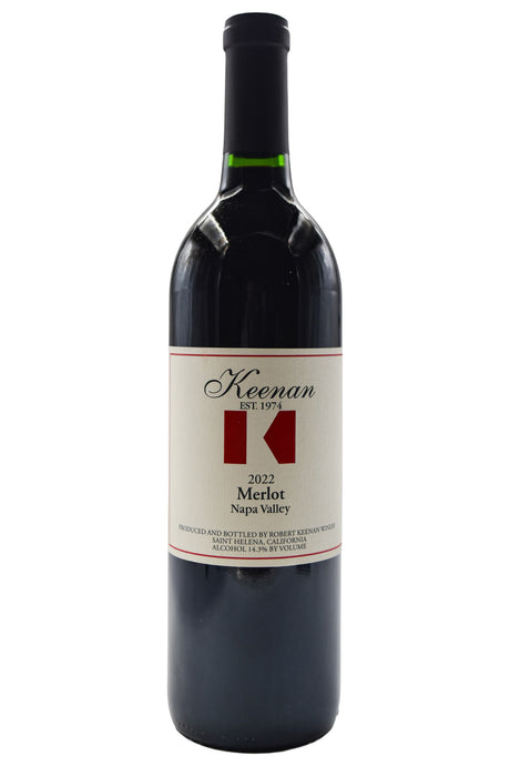 Bottle of Keenan Winery Napa Valley Merlot 2022-Red Wine-Flatiron SF