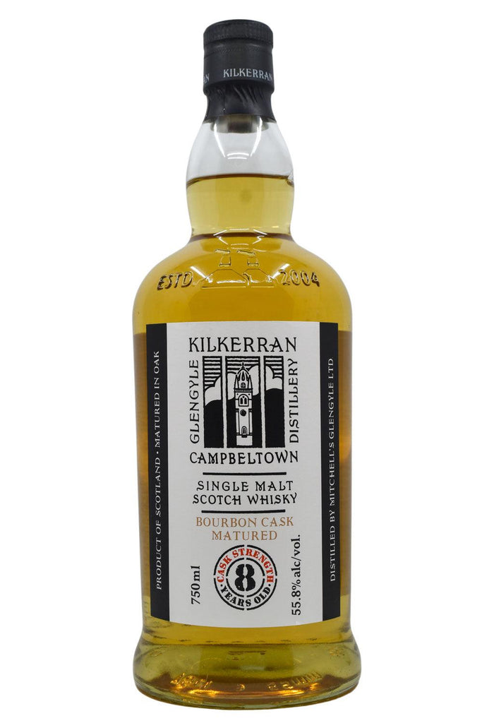 Bottle of Kilkerran (Glengyle) 8 Year Old Cask Strength Bourbon Cask Matured Scotch-Spirits-Flatiron SF