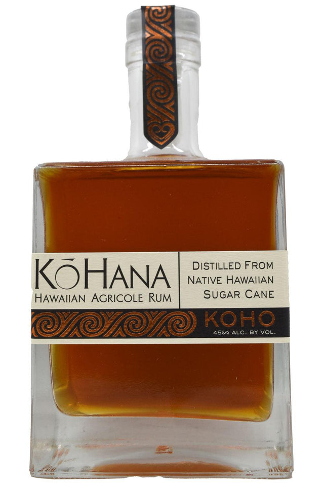 Bottle of Ko Hana Koho Barrel Aged Hawaiian Agricole Rum-Spirits-Flatiron SF