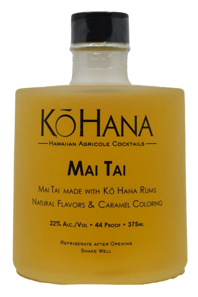 Bottle of Ko Hana Mai Tai Ready To Drink Cocktail (375ml)-Spirits-Flatiron SF