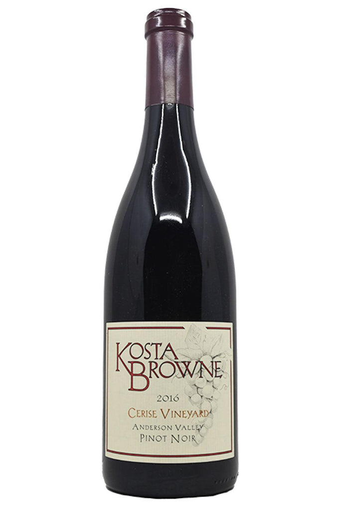 Bottle of Kosta Browne Anderson Valley Pinot Noir Cerise Vineyard 2016-Red Wine-Flatiron SF