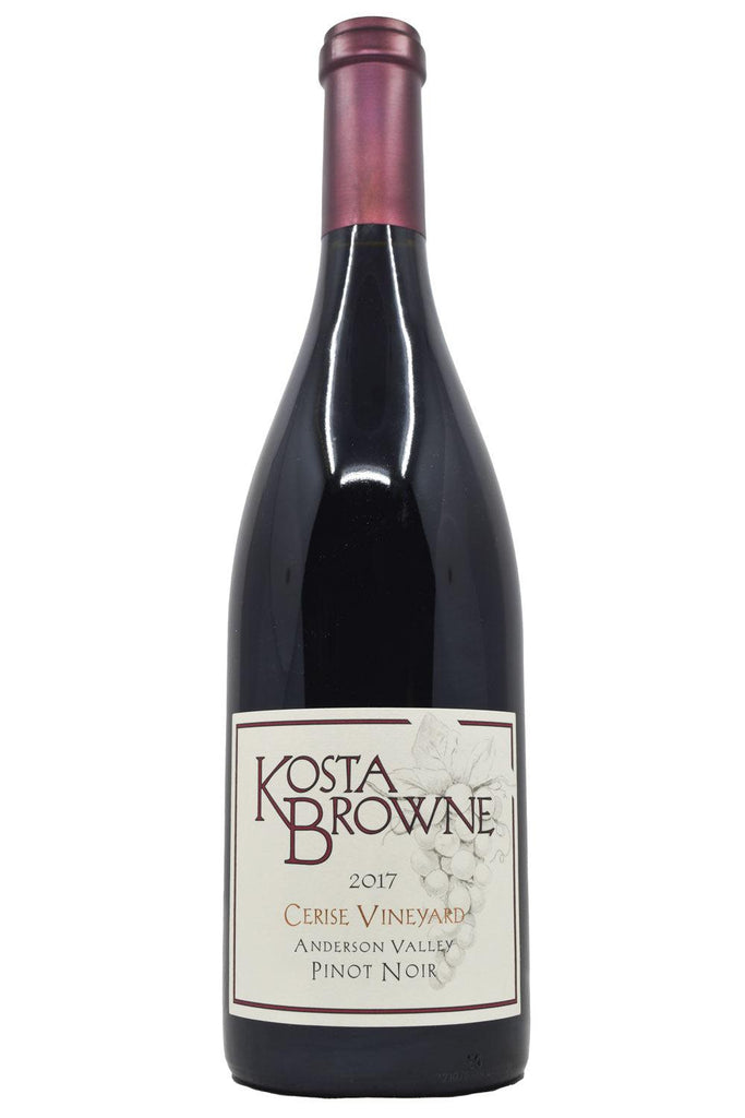 Bottle of Kosta Browne Pinot Noir Anderson Valley Cerise Vineyard 2017-Red Wine-Flatiron SF