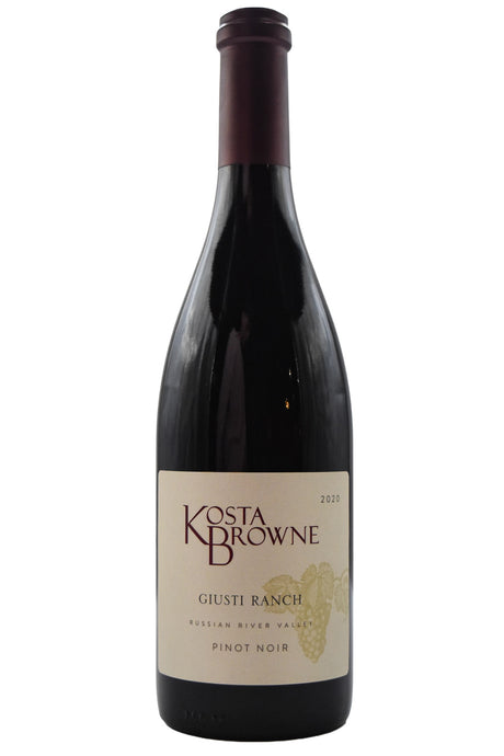Bottle of Kosta Browne Russian River Valley Pinot Noir Giusti Ranch 2020-Red Wine-Flatiron SF