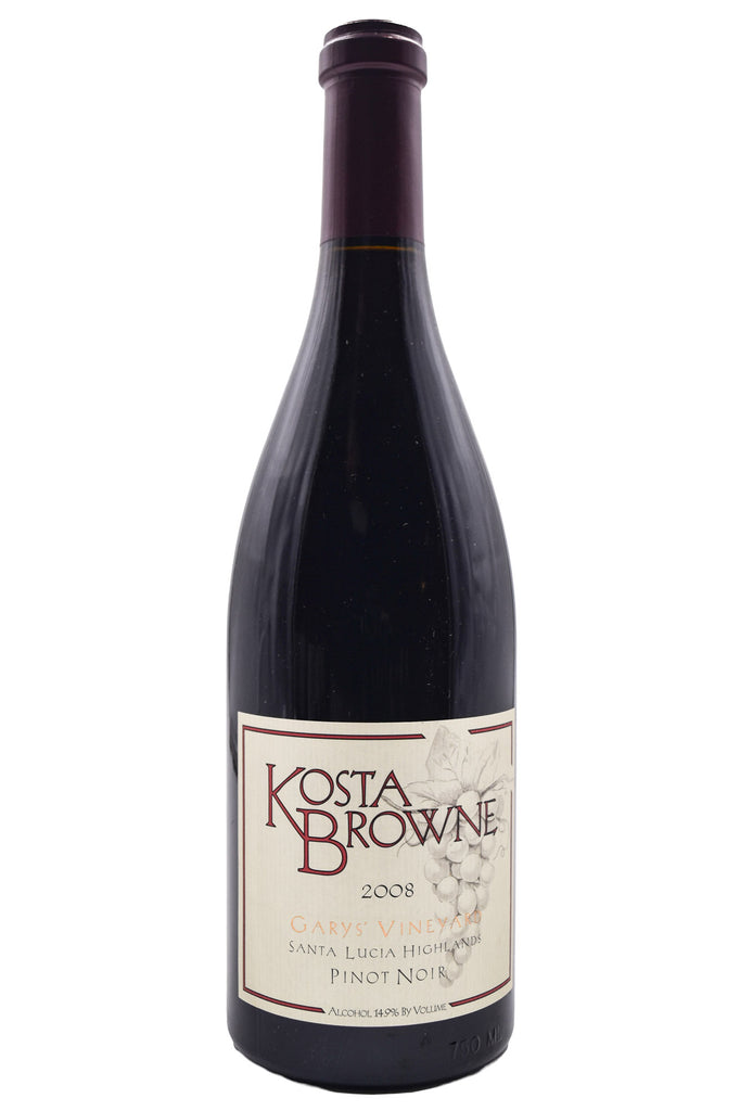 Bottle of Kosta Browne Santa Lucia Highlands Pinot Noir Garys' Vineyard 2008-Red Wine-Flatiron SF