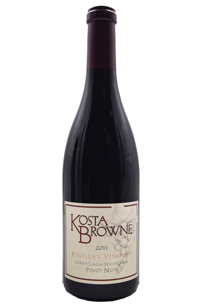 Bottle of Kosta Browne Santa Lucia Highlands Pinot Noir Rosella's Vineyard 2011-Red Wine-Flatiron SF