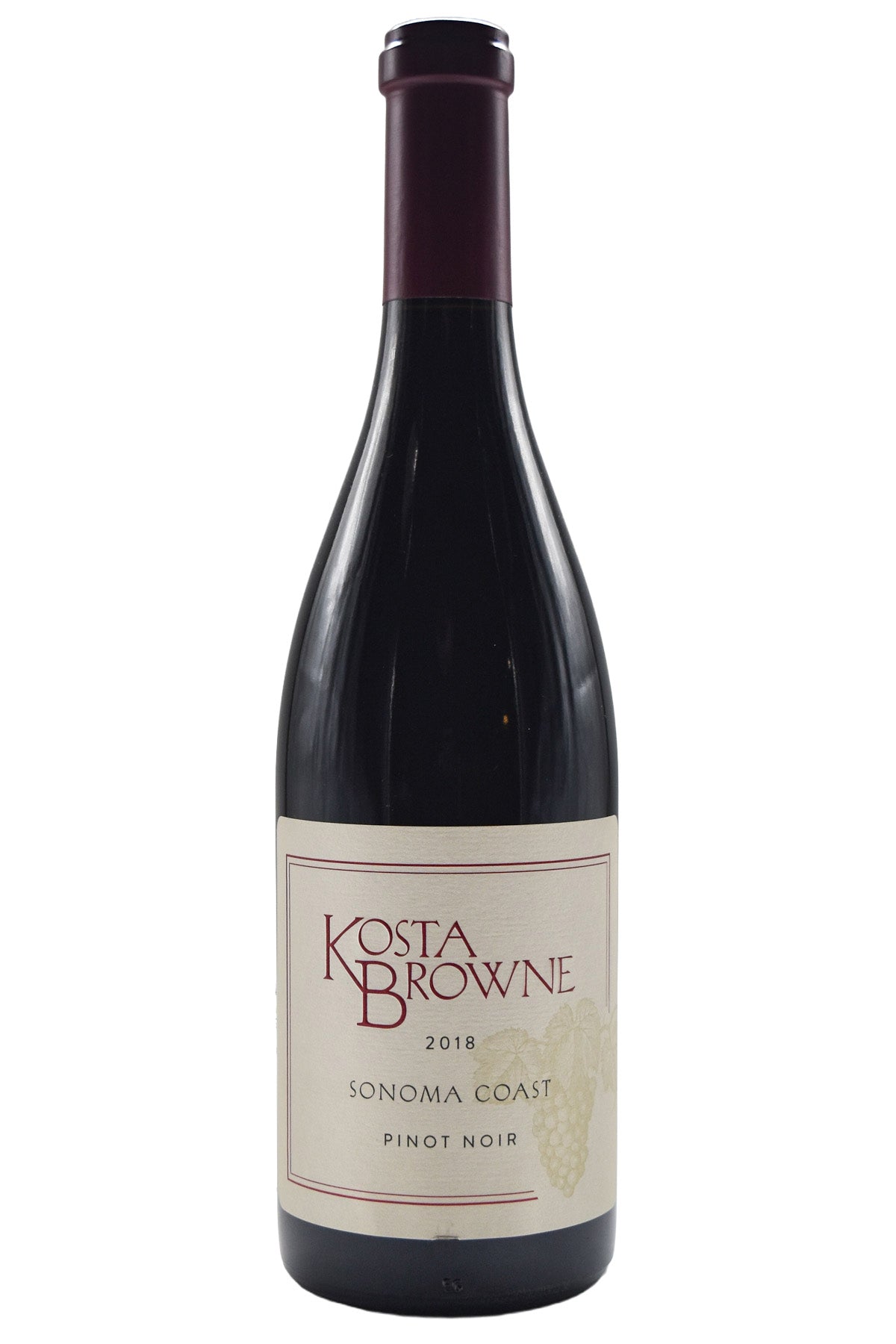 Bottle of Kosta Browne Sonoma Coast Pinot Noir 2018-Red Wine-Flatiron SF