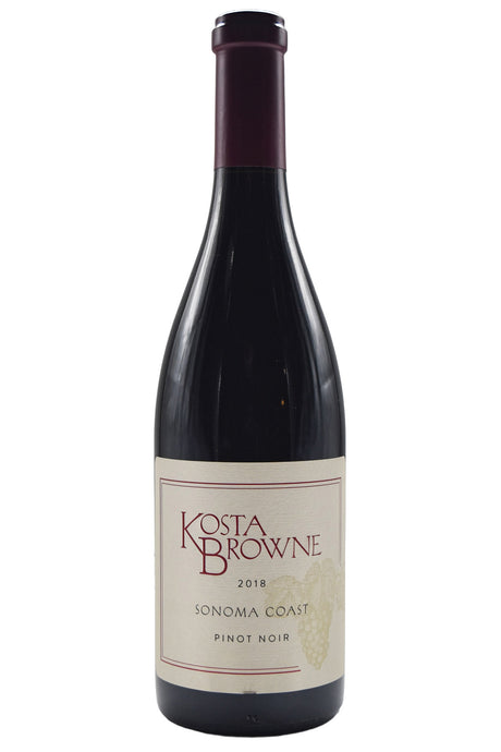 Bottle of Kosta Browne Sonoma Coast Pinot Noir 2018-Red Wine-Flatiron SF