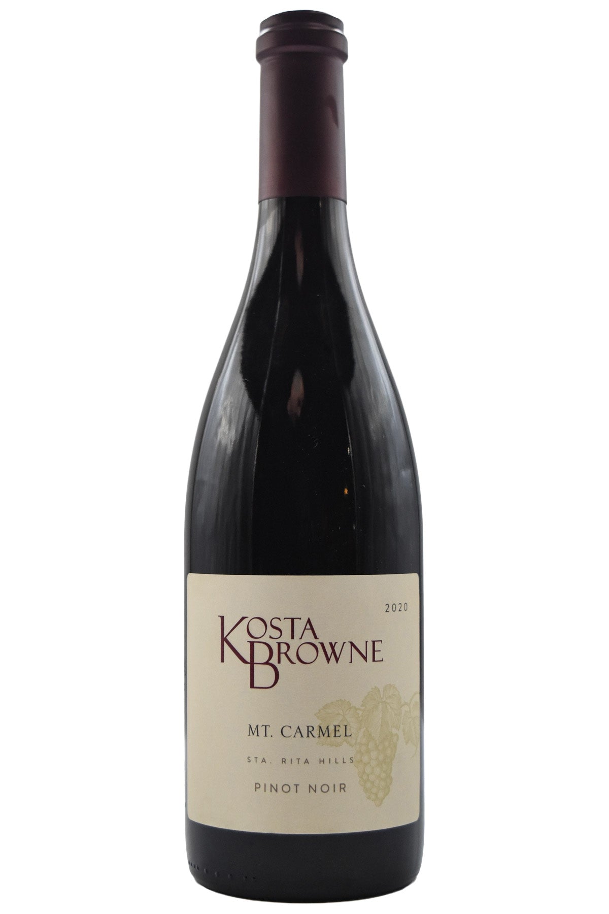 Bottle of Kosta Browne Sta. Rita Hills Pinot Noir Mt. Carmel 2020-Red Wine-Flatiron SF